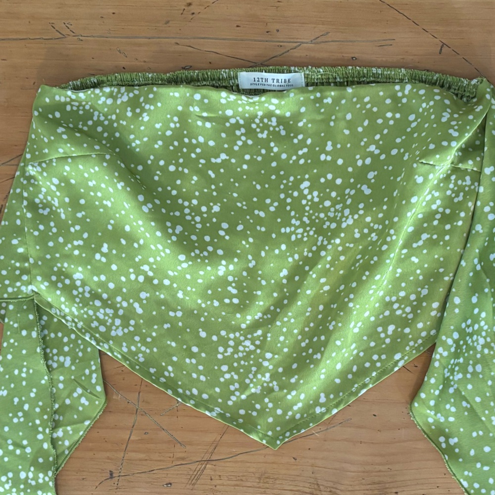Satin Green 12th Tribe Women's Top